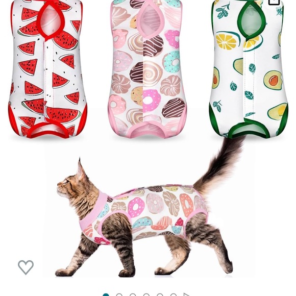 Recovery Suits Kitten cat small dog E-Collar Alternative for Abdominal Skin lick - Picture 2 of 2